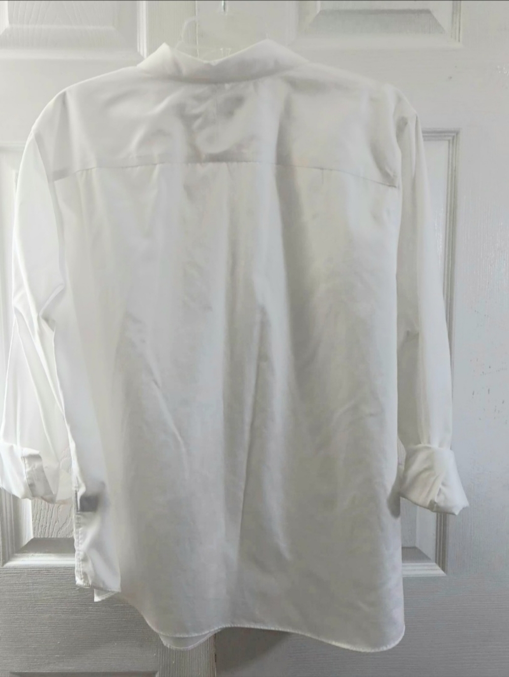 LAUREN Ralph Lauren Women's White Cotton Shirt Long Sleeve Button Down‎ Blouse - Picture 6 of 7